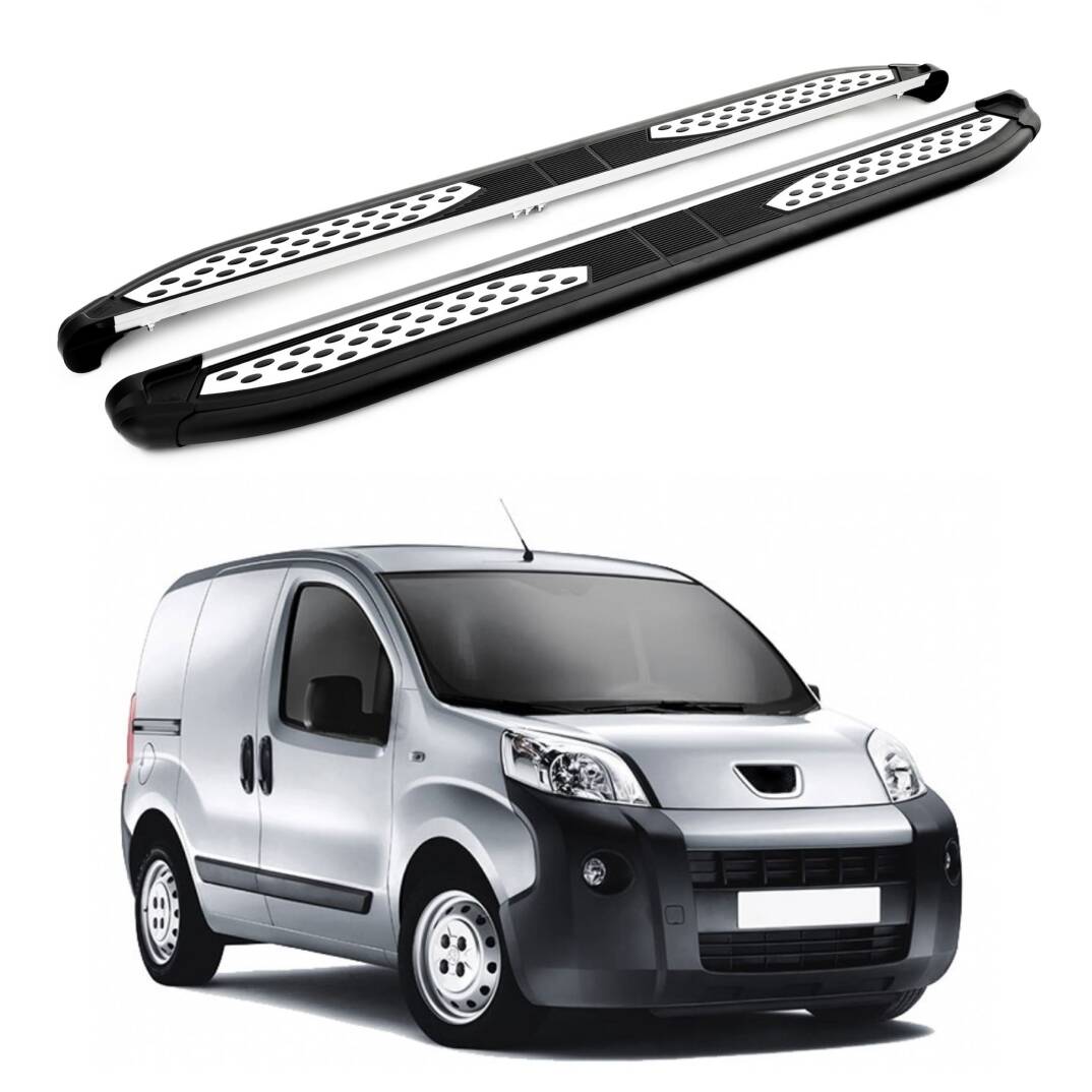 TURTLE Fits Peugeot Bipper 2008-2018 Side Step Plus Black - 1
