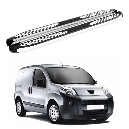 TURTLE Fits Peugeot Bipper 2008-2018 Side Step Plus Silver