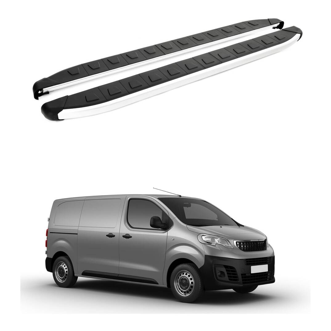 TURTLE Fits Peugeot Expert (Mk3) 2017-2025 / Lwb Side Step Alyans Silver - 1