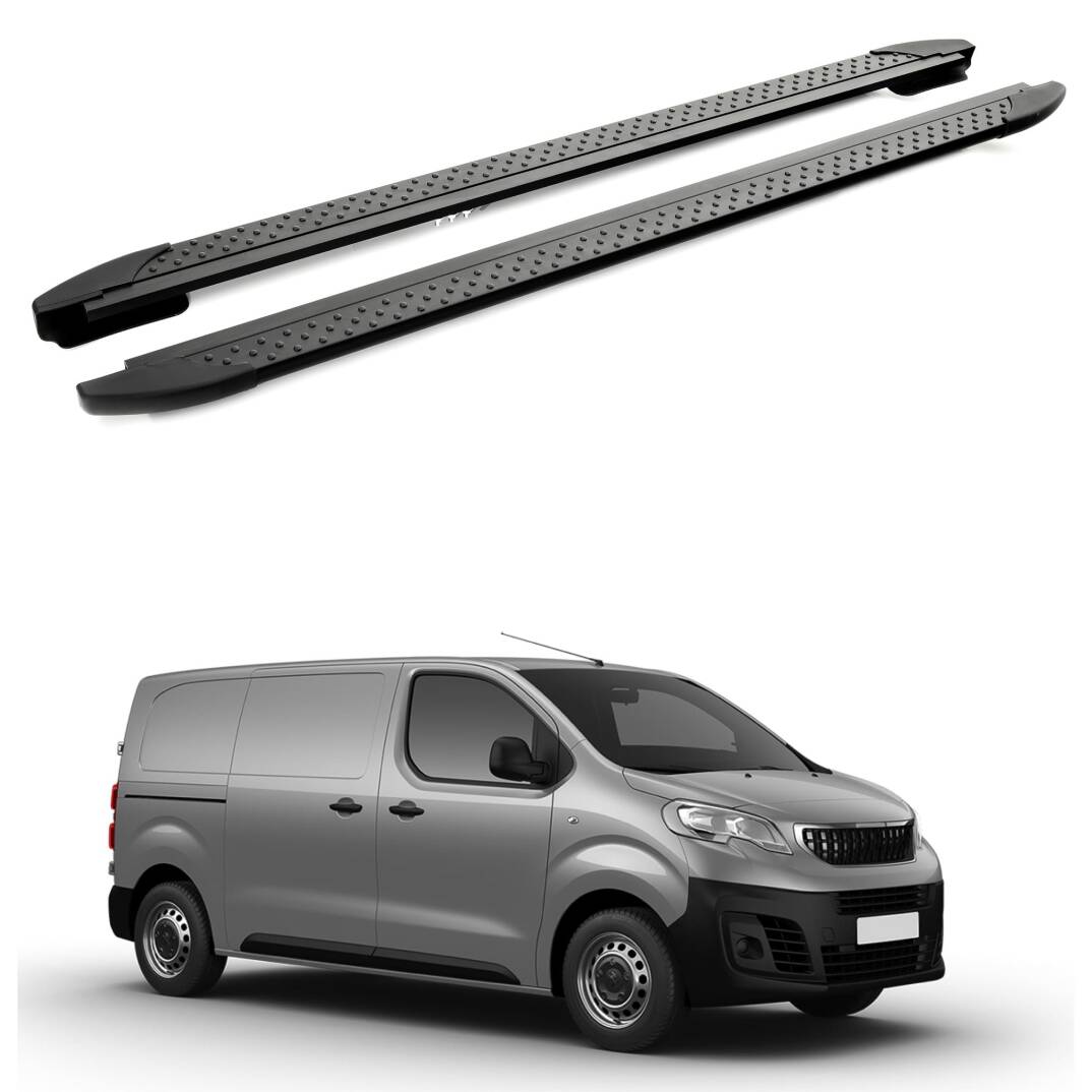 TURTLE Fits Peugeot Expert (Mk3) 2017-2025 / Lwb Side Step Era V1 Black - 1