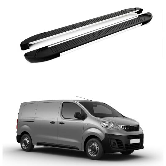 TURTLE Fits Peugeot Expert (Mk3) 2017-2025 / Mwb Side Step Another Silver
