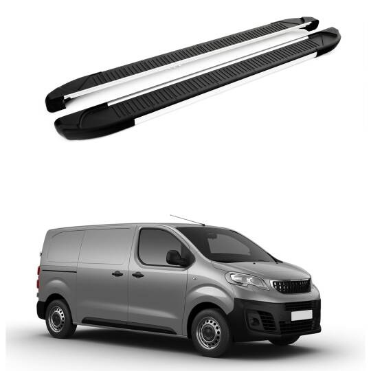 TURTLE Fits Peugeot Expert (Mk3) 2017-2025 / Swb Side Step Another Silver