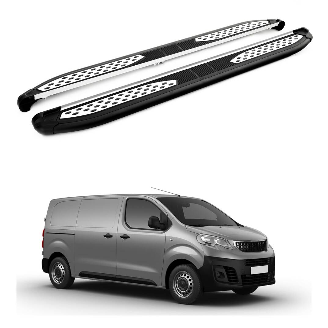 TURTLE Fits Peugeot Expert (Mk3) 2017-2025 / Swb Side Step Plus Black - 1