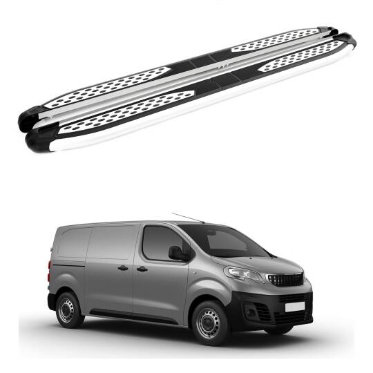 TURTLE Fits Peugeot Expert (Mk3) 2017-2025 / Swb Side Step Plus Silver