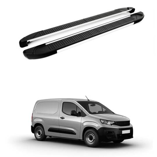 TURTLE Fits Peugeot Partner 2019-2025 / Lwb Side Step Another Silver