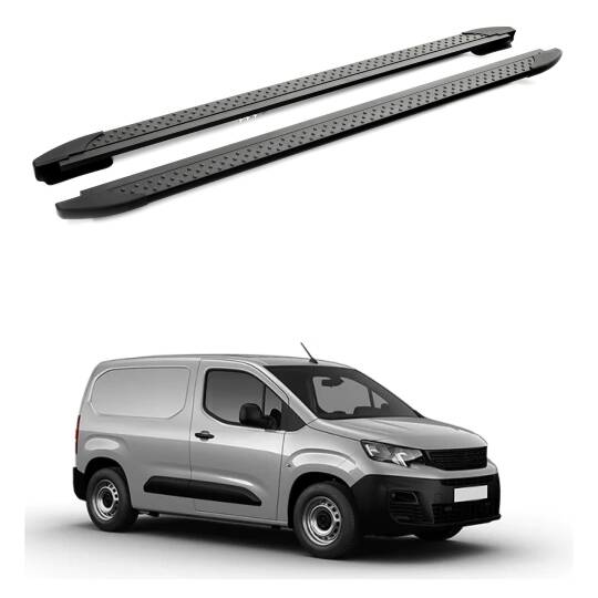 TURTLE Fits Peugeot Partner 2019-2025 / Swb Side Step Era V2 Black