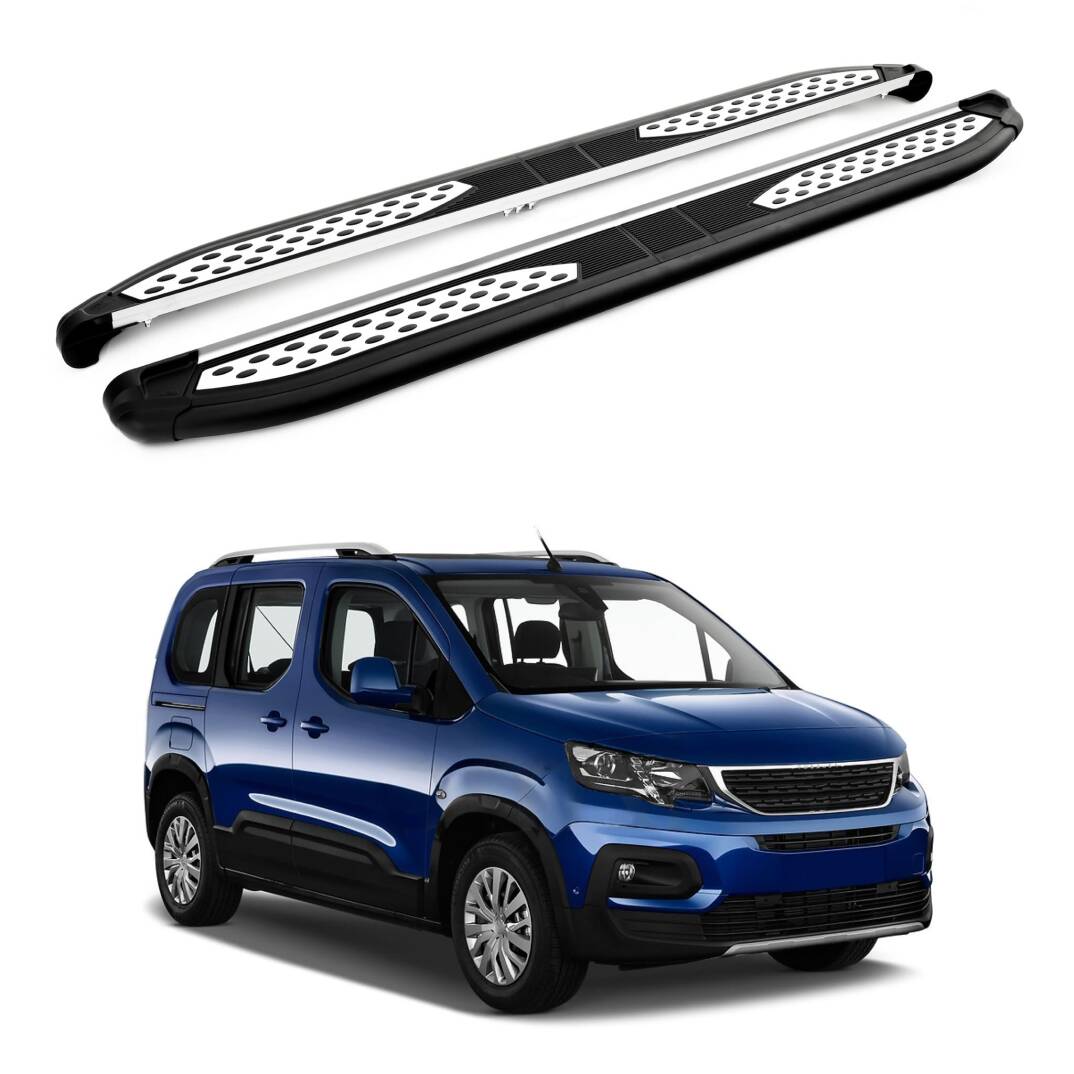 TURTLE Fits Peugeot Rifter 2019-2025 / Lwb Side Step Plus Black - 1
