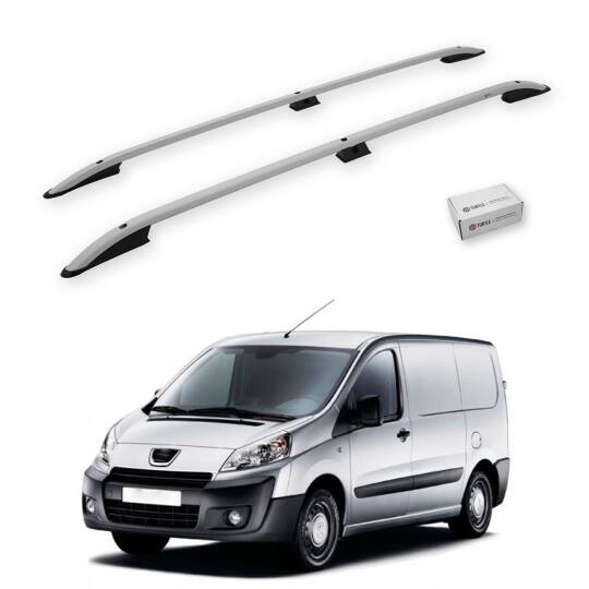 TURTLE Fits Peugeot Tepee Expert (Mk2) 2006-2016 / Swb Roof Rail Crown Silver