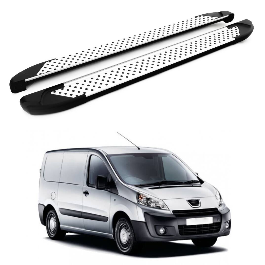 TURTLE Fits Peugeot Tepee Expert (Mk2) 2006-2016 / Swb Side Step Sapphire V1 Silver - 1
