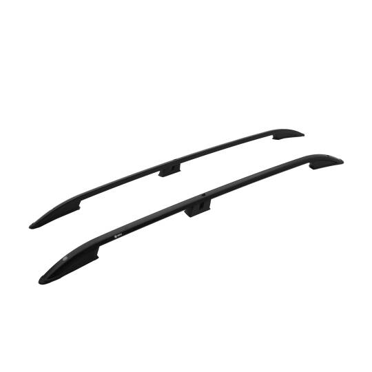 TURTLE Fits Peugeot Tepee Partner 2008-2018 Roof Rail Crown Black