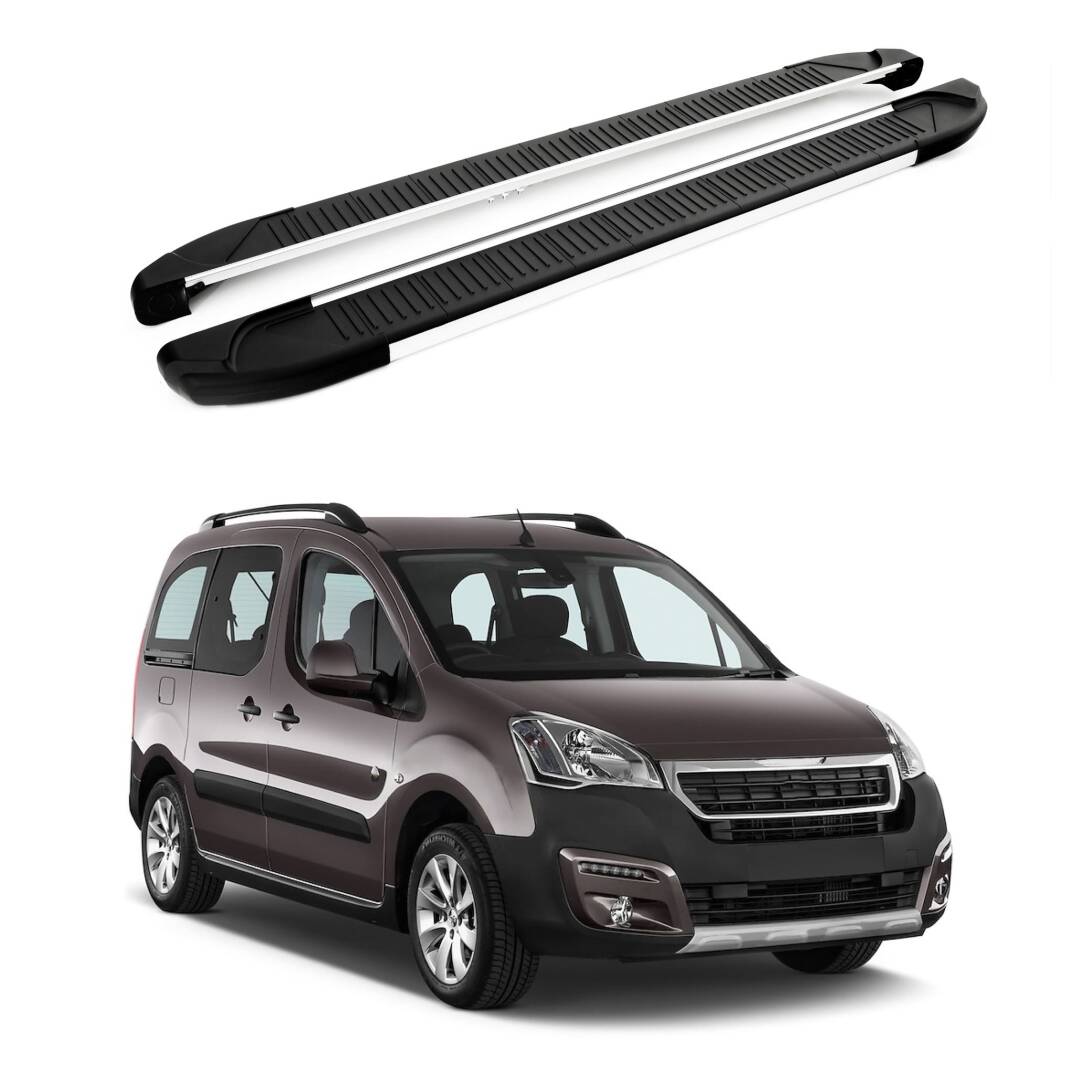 TURTLE Fits Peugeot Tepee Partner 2008-2018 Side Step Another Silver - 1