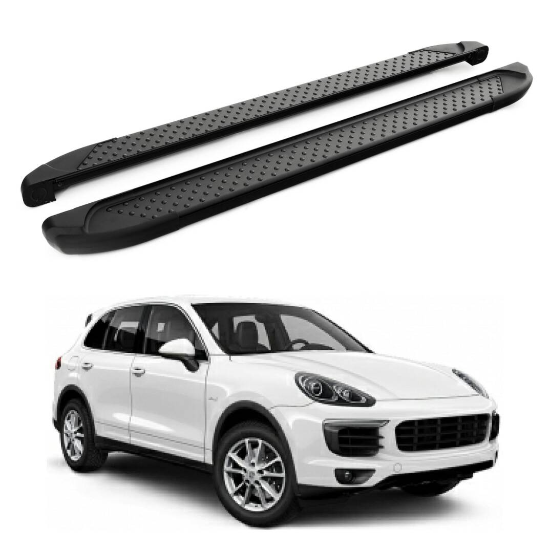 TURTLE Fits Porsche Cayenne (92A-E2) 2011-2017 Side Step Sapphire V1 Black - 1