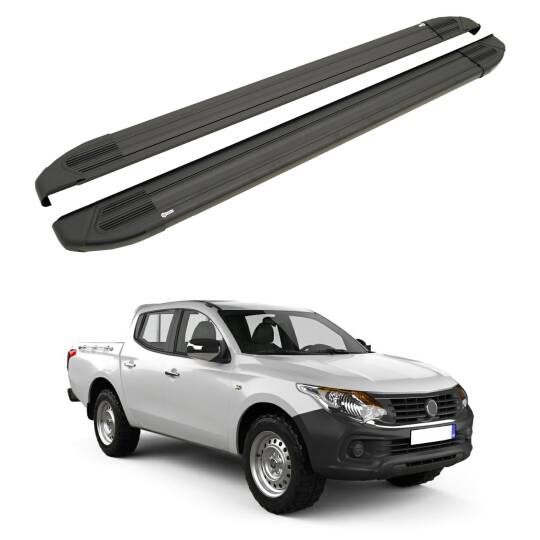 TURTLE Fits Ram 1200 2016-2021 Side Step Brillant Black
