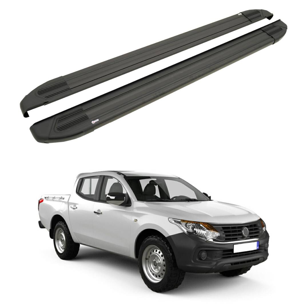 TURTLE Fits Ram 1200 2016-2021 Side Step Brillant Black - 1
