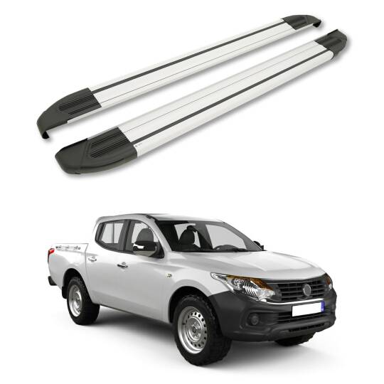 TURTLE Fits Ram 1200 2016-2021 Side Step Brillant Silver