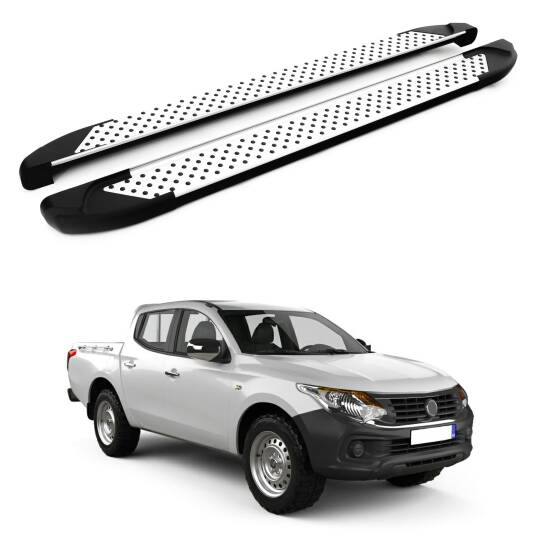 TURTLE Fits Ram 1200 2016-2021 Side Step Sapphire V1 Silver