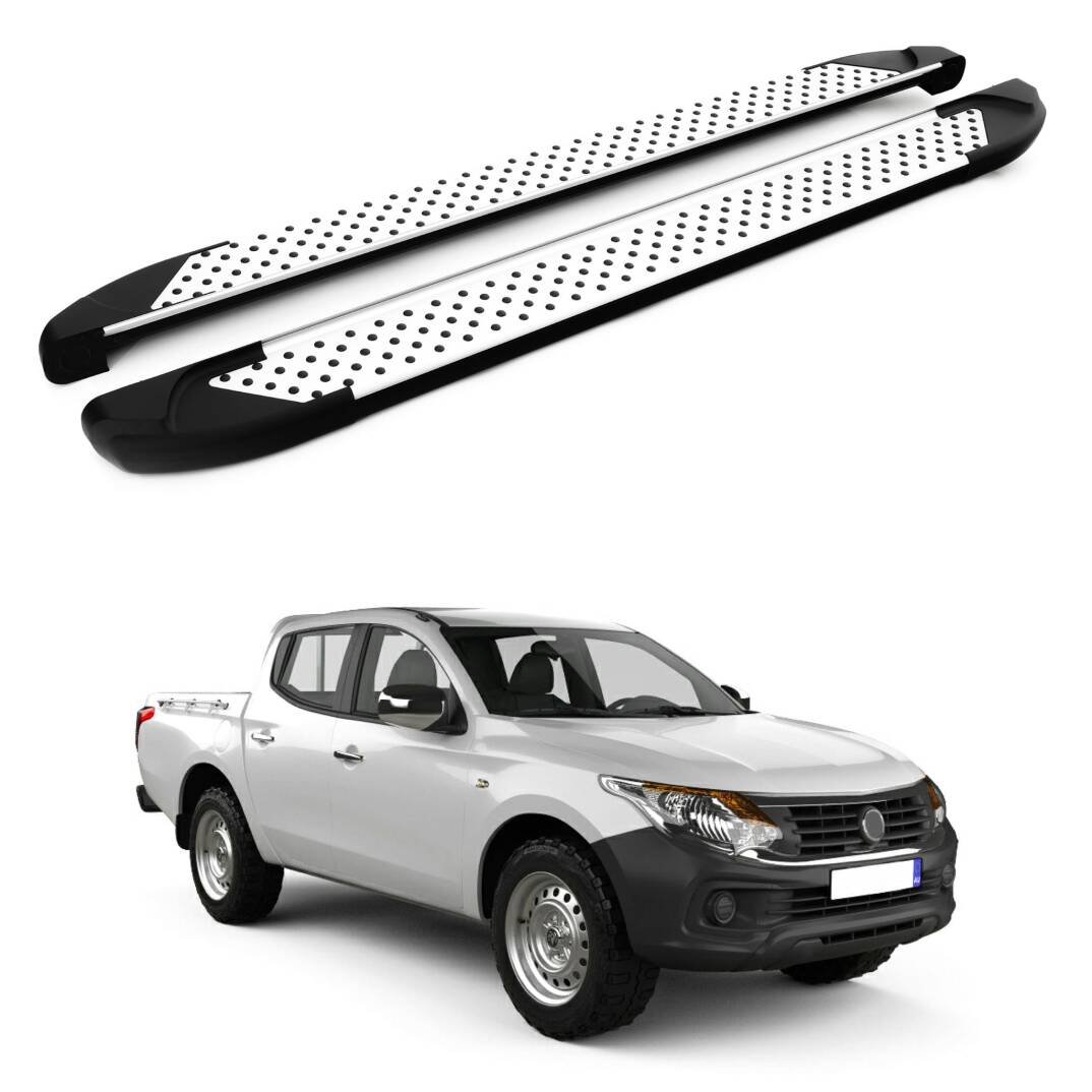 TURTLE Fits Ram 1200 2016-2021 Side Step Sapphire V1 Silver - 1