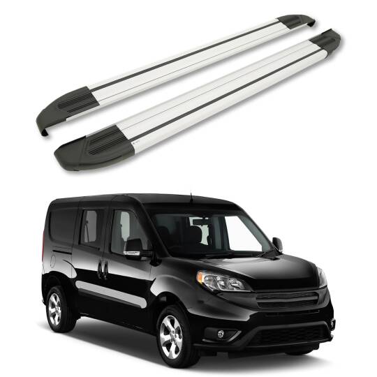 TURTLE kompatibel mit Ram Promaster 2014-2025 / ExLange Version Trittbrett Brillant Grau