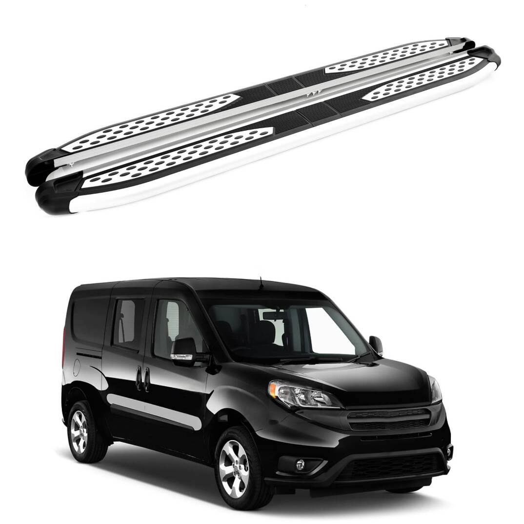 TURTLE Fits Ram Promaster 2014-2025 / Swb Side Step Plus Silver - 1