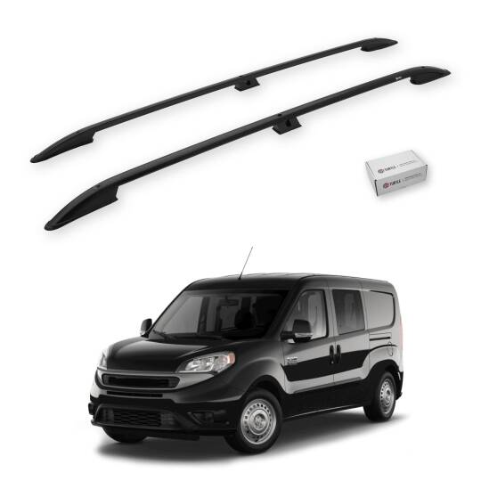 TURTLE Fits Ram Promaster City 2015-2025 / Lwb Roof Rail Crown Black