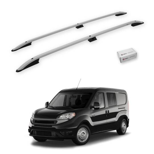 TURTLE Fits Ram Promaster City 2015-2025 / Lwb Roof Rail Crown Silver