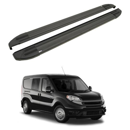 TURTLE Fits Ram Promaster City 2015-2025 / Lwb Side Step Brillant Black