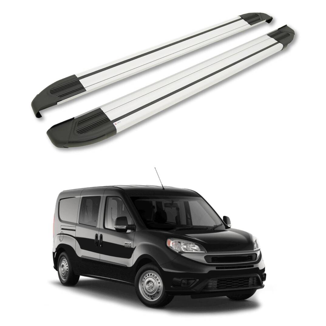 TURTLE Fits Ram Promaster City 2015-2025 / Lwb Side Step Brillant Silver - 1