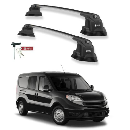 TURTLE Fits Ram Promaster City 2015-2025 Roof Rack Air3 Silver