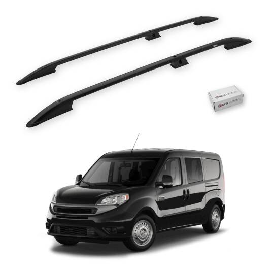 TURTLE Fits Ram Promaster City 2015-2025 / Swb Roof Rail Crown Black