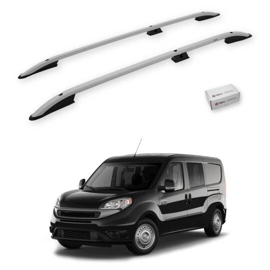 TURTLE Fits Ram Promaster City 2015-2025 / Swb Roof Rail Crown Silver