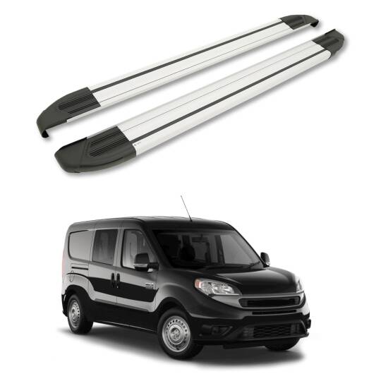 TURTLE Fits Ram Promaster City 2015-2025 / Swb Side Step Brillant Silver