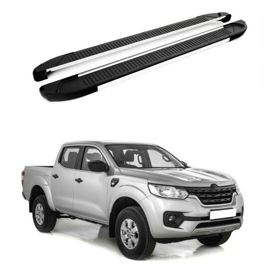 TURTLE Fits Renault Alaskan 2017-2025 Side Step Another Silver