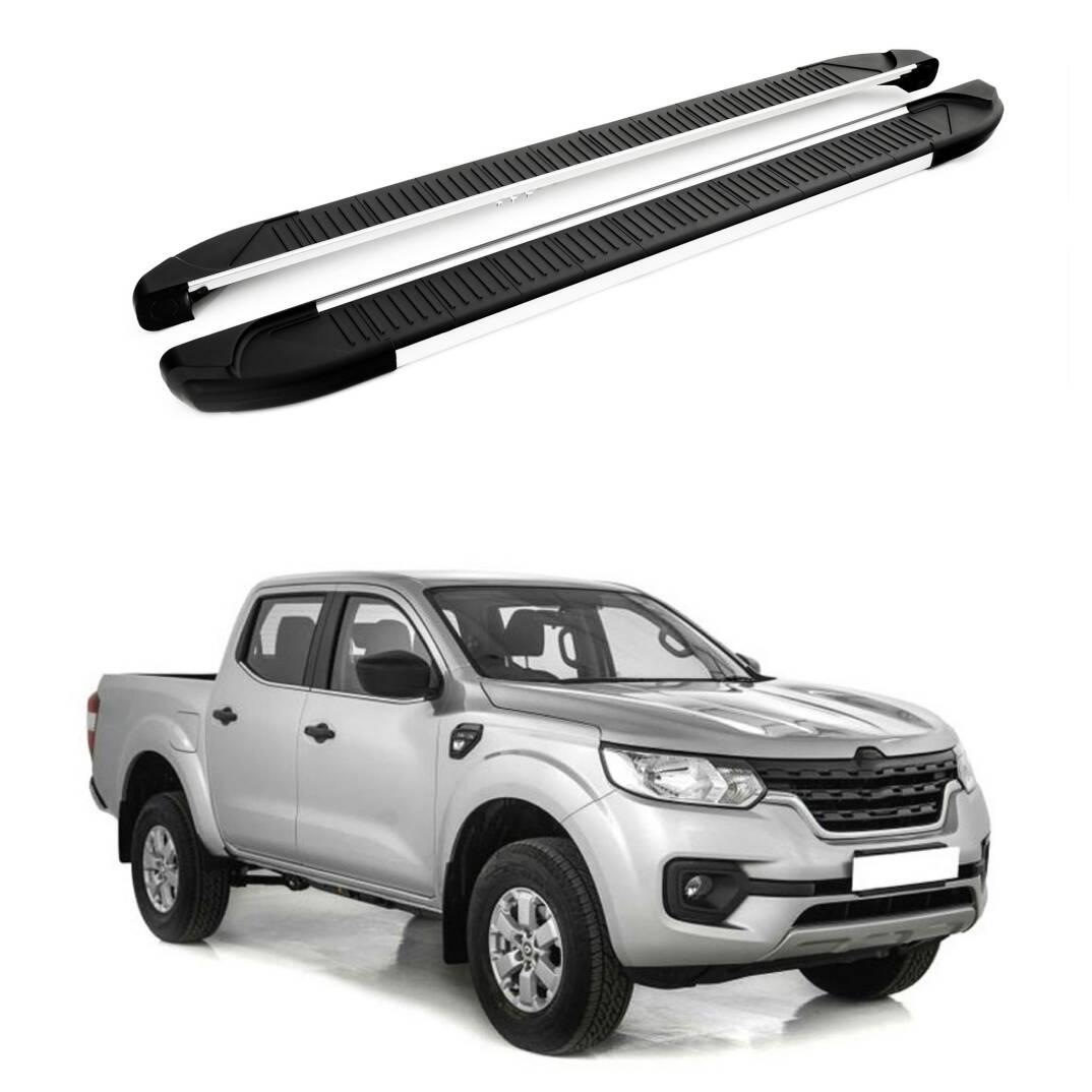 TURTLE Fits Renault Alaskan 2017-2025 Side Step Another Silver - 1