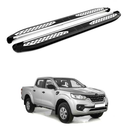 TURTLE Fits Renault Alaskan 2017-2025 Side Step Plus Black