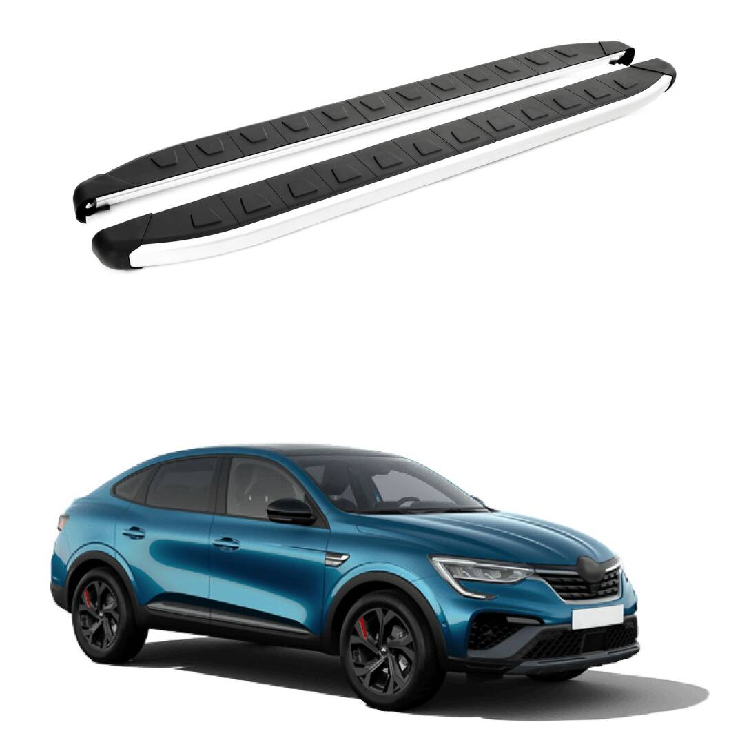 TURTLE Fits Renault Arkana 4X4 [Ru] 2019-2025 Side Step Alyans Silver - 1
