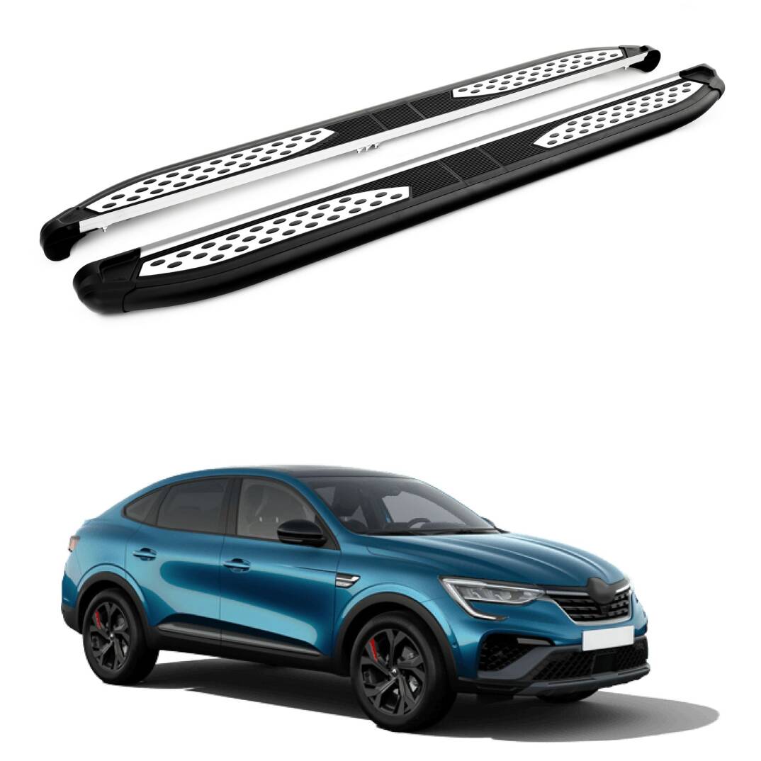 TURTLE Fits Renault Arkana 4X4 [Ru] 2019-2025 Side Step Plus Black - 1