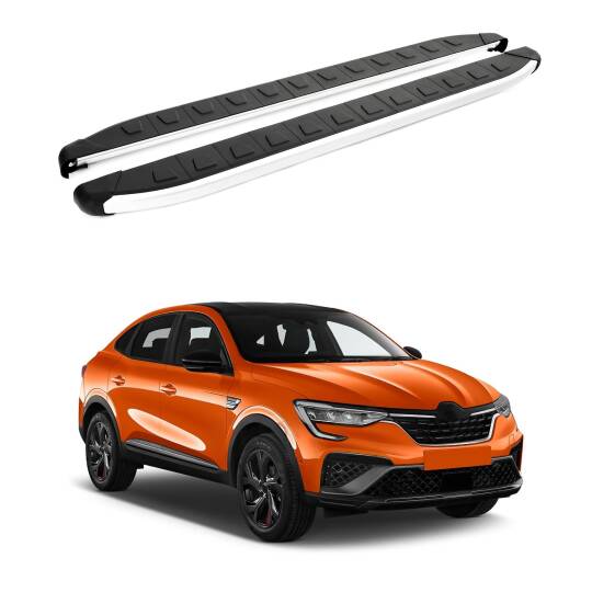 TURTLE Fits Renault Arkana (J87) 2021-2025 Side Step Alyans Silver