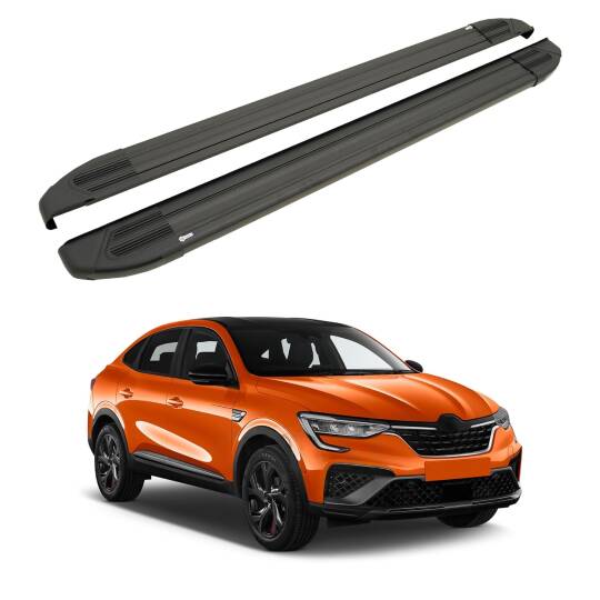 TURTLE Fits Renault Arkana (J87) 2021-2025 Side Step Brillant Black