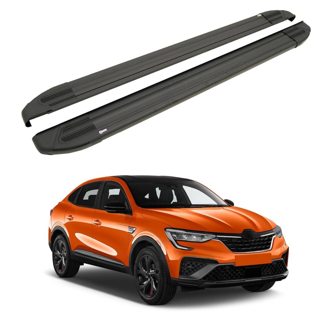 TURTLE Fits Renault Arkana (J87) 2021-2025 Side Step Brillant Black - 1
