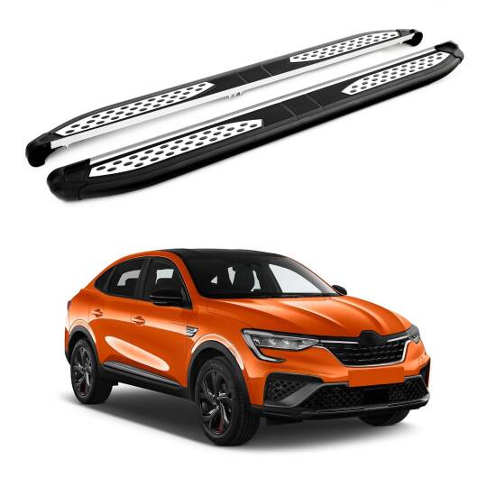 TURTLE Fits Renault Arkana (J87) 2021-2025 Side Step Plus Black