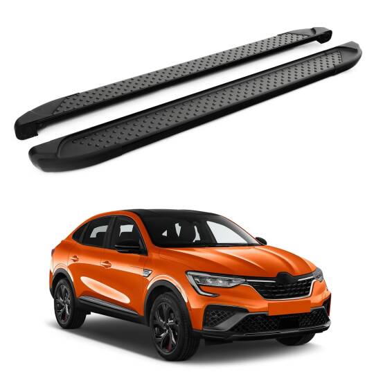 TURTLE Fits Renault Arkana (J87) 2021-2025 Side Step Sapphire V1 Black