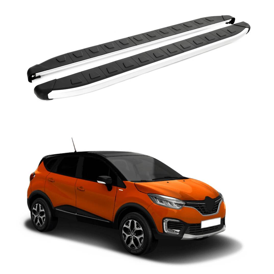 TURTLE Fits Renault Captur (J87) 2013-2019 Side Step Alyans Silver - 1