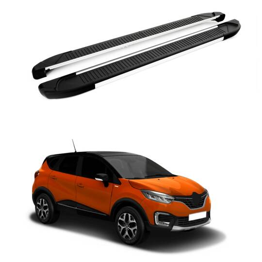 TURTLE Fits Renault Captur (J87) 2013-2019 Side Step Another Silver