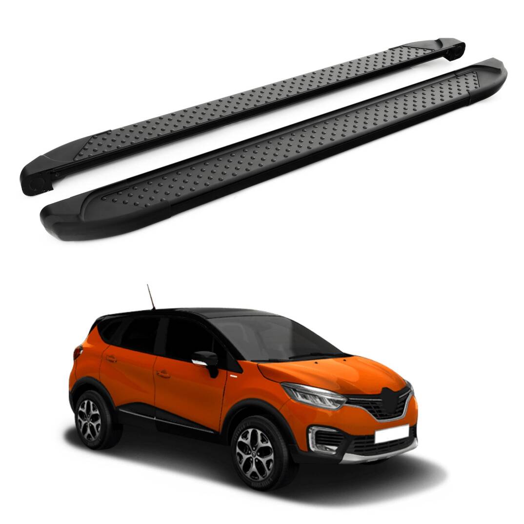 TURTLE Fits Renault Captur (J87) 2013-2019 Side Step Sapphire V1 Black - 1