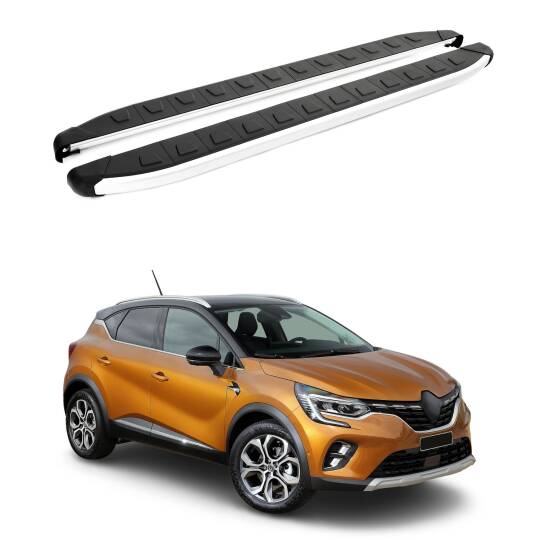TURTLE Fits Renault Captur (Jb/Je) 2020-2023 Side Step Alyans Silver