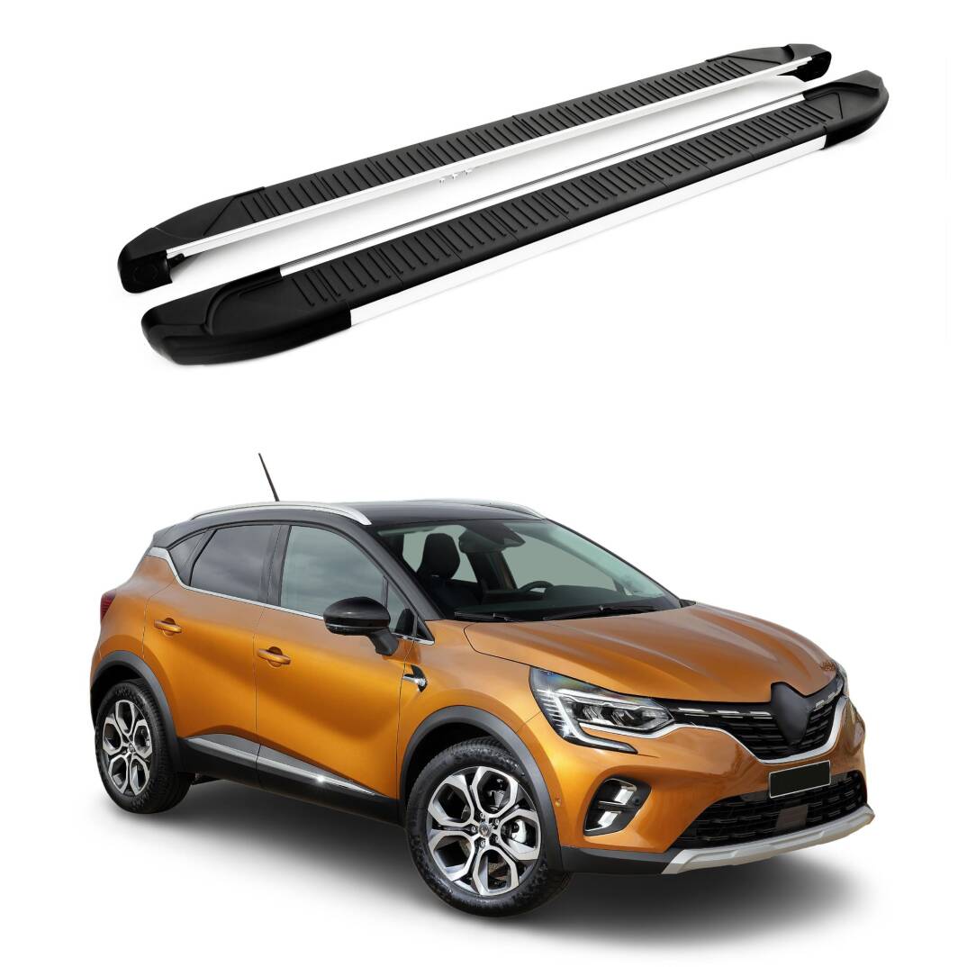 TURTLE Fits Renault Captur (Jb/Je) 2020-2023 Side Step Another Silver - 1