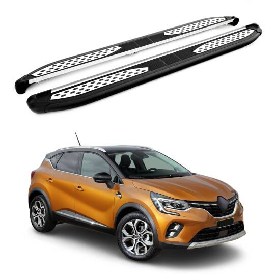 TURTLE Fits Renault Captur (Jb/Je) 2020-2023 Side Step Plus Black