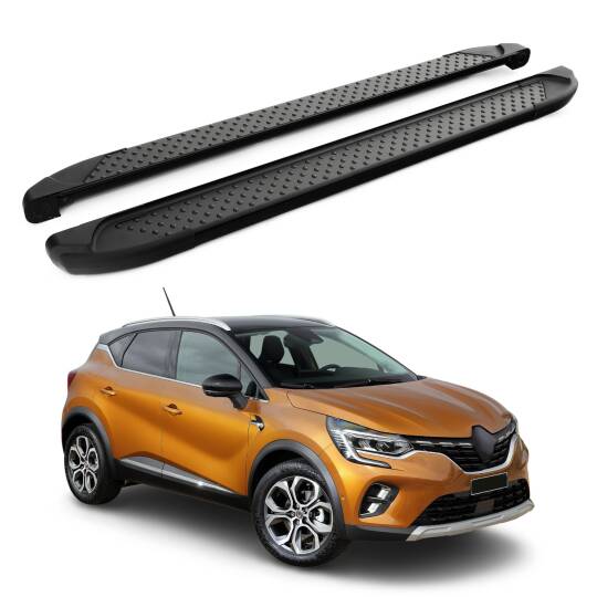 TURTLE Fits Renault Captur (Jb/Je) 2020-2023 Side Step Sapphire V1 Black