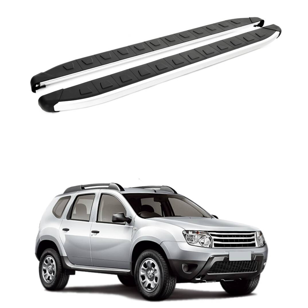TURTLE Fits Renault Duster (Hs) 2010-2013 Side Step Alyans Silver - 1