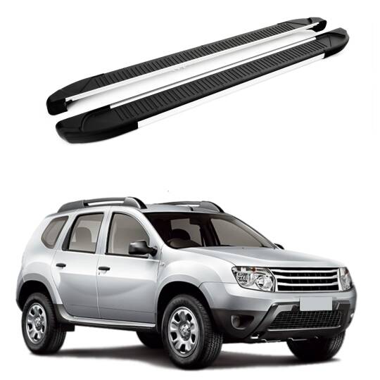 TURTLE Fits Renault Duster (Hs) 2010-2013 Side Step Another Silver
